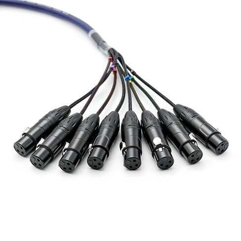 6.56ft DB25 ذكر إلى 8 قنوات XLR 3Pin أنثى ثعبان كابل، D-Sub ثعبان كابل التصحيح خليج واجهة وحدات كابل لتسجيل الاستوديو، وحدة التحكم خلط، الميكروفونات in Saudi Arabia