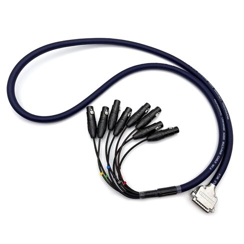 6.56ft DB25 ذكر إلى 8 قنوات XLR 3Pin أنثى ثعبان كابل، D-Sub ثعبان كابل التصحيح خليج واجهة وحدات كابل لتسجيل الاستوديو، وحدة التحكم خلط، الميكروفونات in Saudi Arabia