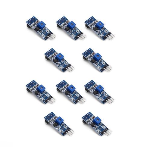 Teyleten Robot TCRT5000 وحدة تجنب العوائق الأشعة تحت الحمراء العاكسة للأشعة تحت الحمراء الكهروضوئية التبديل حاجز خط المسار وحدة الاستشعار الأزرق لاردوينو 10 قطع in Saudi Arabia