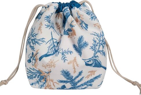 Remobia Hicol Tangle-Free Yarn Storage Bag - Divided Travel Crochet Bag for Knitting Needles, Hooks & Accessories, Cute Bird Pattern Craft Organizer (Gift for Knitters) in Saudi Arabia
