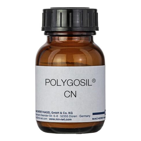 MACHEREY-NAGEL 711380.1 مادة تعبئة Polygosil LC/Flash Silicagel، مواد ماصة، سائبة، معدلة، CN، Cyano، Nitrile، 5 ميكرومتر، 60 Å، 10 جرام in Kuwait