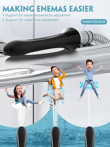 Shower Douche Nozzle for Men Kit - Shower Enemas for Colon Cleanse Men, Douche Head Attachment with 7 Spray Holes, Travel Enema Nozzle Kit for Women Portable Cleaning in Saudi Arabia