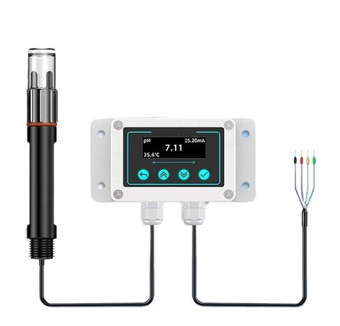 جهاز إرسال مسبار كهربائي لجهاز استشعار الرقم الهيدروجيني (PH 4-20MA OLED) in Kuwait