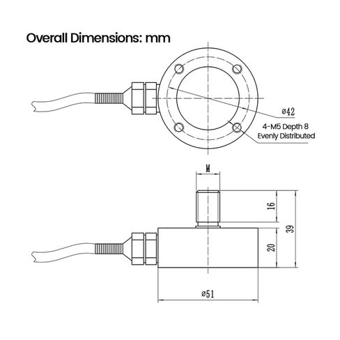 Tension Load Cell DYMH-104(0-1T) in Saudi Arabia