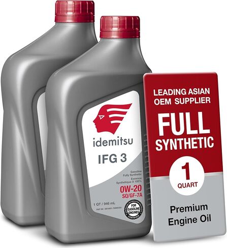 زيت محرك اصطناعي كامل Idemitsu IFG3 0W-20 SP/GF-7A - 5 كوارت، علبة مكونة من 4 | تم تصميمها لتحقيق أقصى قدر من الكفاءة في استهلاك الوقود وحماية المحرك in Saudi Arabia