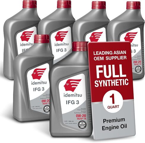 Idemitsu IFG3 0W-20 SP/GF-7A Full Synthetic Motor Oil – 5 Quart, Case of 4 | Engineered for Maximum Fuel Efficiency and Engine Protection in Kuwait