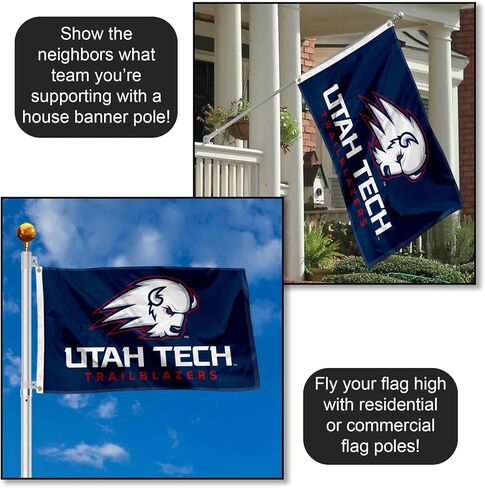 Utah Tech Trailblazers Wordmark Large Grommet Banner Flag in Saudi Arabia