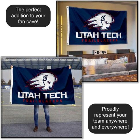 Utah Tech Trailblazers Wordmark Large Grommet Banner Flag in Saudi Arabia