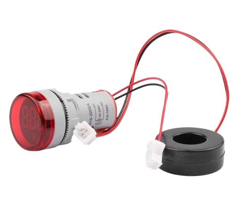 شاشة ديجيتال صغيرة مقياس التيار الكهربائي AD16-22AM AD16-22DSA مؤشر LED 0-100A 22 مللي متر 1 قطعة (أصفر) in Saudi Arabia