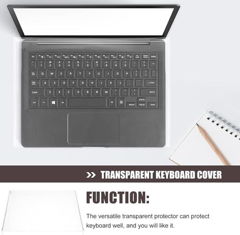 Sewroro Transparent Keyboard Protector Cover 15.74X10.43In Waterproof Keyboard Dust Cover Versatile Case for Laptop and Household Use in Saudi Arabia