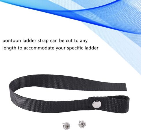 Pontoon Ladder Pull Up Strap with Quick Release Buckle,16"~55" Pull Up Pontoon Boat Ladder Strap,Pontoon Boat Nylon Straps Accessories with Stainless Steel Snap and Screw Stud in Saudi Arabia