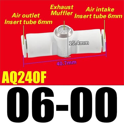 صمام العادم السريع من سلسلة AQ مع كاتم صوت مدمج، AQ240F-04-00 AQ340F-04-00 AQ340F-06-00 للأنظمة الهوائية (AQ240F-06-00) in Kuwait