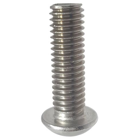 Fastenere Button Head Socket Cap Screws - 5/16-18 x 1-1/2" (10 Pack) Stainless Steel 18-8, Full Thread, Bright Plain Finish, Corrosion-Resistant, Machine Thread, Easy to Install w/Allen Socket Drive in Saudi Arabia