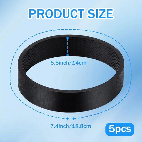 5 Pack Vacuum Replacement Belts for Kirby 301291G, Replacement Drive Belts Compatible with Kirby Avalir, Sentria, Heritage 2, Diamond Edition, Generation G3 G4 G5 G6 G7 and Ultimate G Vacuum Series in Saudi Arabia
