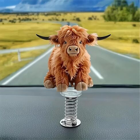 Acrylic Car Accessories and Home Decoration Creative Shaking Spring Raccoon Design, Suitable for Car, Home Furnishings, Desk and Bicycle, Ideal Christmas Gift for Friends & Family in Saudi Arabia