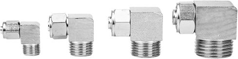 Pipe Quick Screw Joint 90 Elbow Right Angle PL8-02/10-02/12-04 Pneumatic Lock Nut 1Pcs(Quick-screwPL6-04) in Saudi Arabia