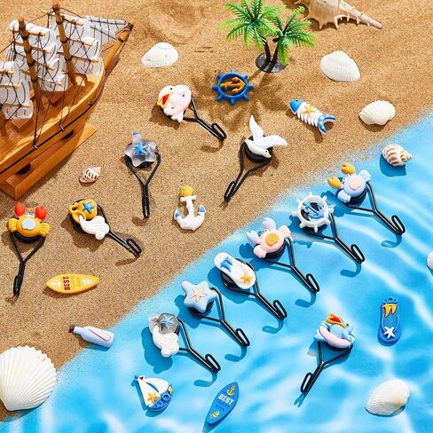 Cinnvoice 20 Set Cruise Magnetic Hooks Gifts for Cabin Decor, Cruise Gift Exchange Ideas, Ocean Magnetic Hook Bulk with Cute Animals for Refrigerator Hanging, Ship Essentials for DIY Lover Party Favor in Saudi Arabia