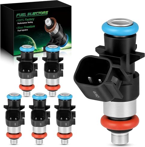 Fuel Injectors 0280158233 Fits For:-Jeep Wrangler Grand Cherokee 2011 2012 2013 2014 2015 2016 2017 For:-Dodge Charger For:-Ram ProMaster For:-Chrysler 200 300, FJ1147 05184085AC 62410 (6Pcs) in Saudi Arabia