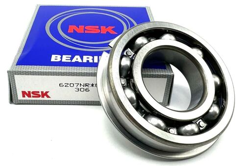NSK Japan 6207 NR C3 Ball Bearing, Open Type, NO Seals + SNAP Ring 35X72X17 MM in Saudi Arabia