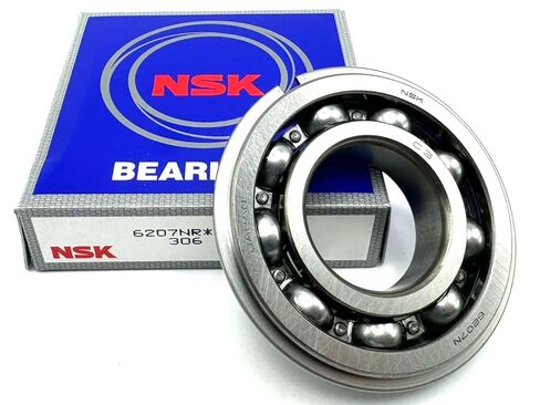 NSK Japan 6207 NR C3 Ball Bearing, Open Type, NO Seals + SNAP Ring 35X72X17 MM in Saudi Arabia