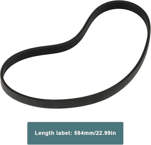 2 قطعة 6-Rib V محرك حزام حزام مطاطي 584J6 متوافق مع مخرطة الخشب نوفا 1624-44 in Kuwait