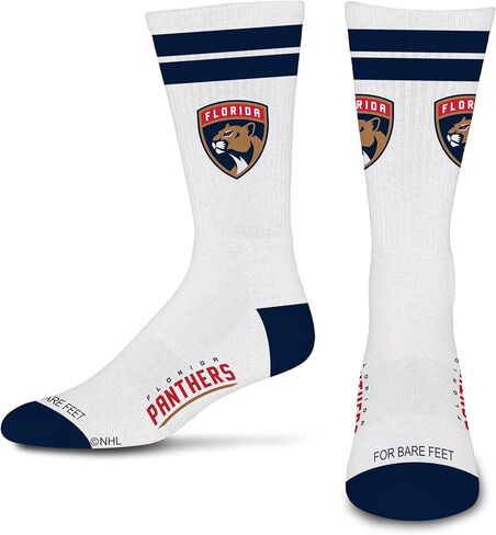 For Bare Feet NHL ANAHEIM DUCKS White Stripes Crew Sock LARGE in Saudi Arabia
