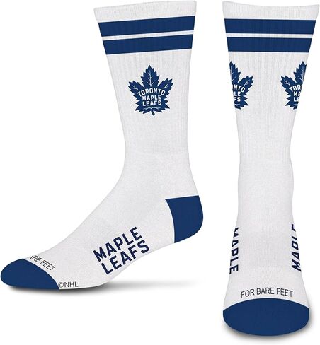 For Bare Feet NHL ANAHEIM DUCKS White Stripes Crew Sock LARGE in Saudi Arabia