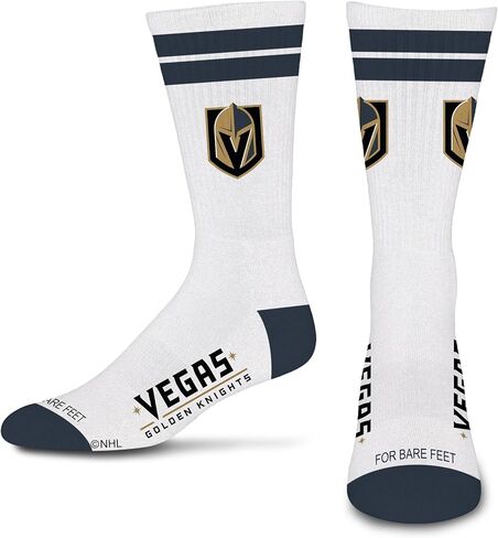 For Bare Feet NHL ANAHEIM DUCKS White Stripes Crew Sock LARGE in Saudi Arabia