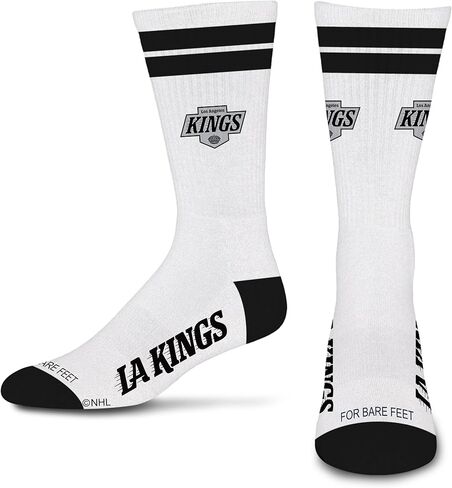 For Bare Feet NHL ANAHEIM DUCKS White Stripes Crew Sock LARGE in Saudi Arabia