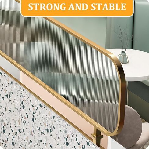 Countertop Privacy Partition, Matte Glass Decorative Divider for Dining Areas, Offices, Classrooms, and Libraries in Kuwait
