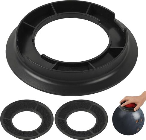TonGass Universal Bowling Sanding Pad Holder, Handheld Surface Prep Tool for Bowling Balls, Fits Round Sanding Pads, Manual Resurfacing and Cleaning Accessory - Black, 3-Pack in Saudi Arabia