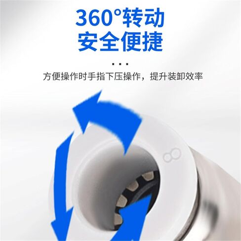 PCF Straight-through Internal Thread Pipe Quick Insert Connector 10/12/16-4 Wire PCF8-02 1Pcs(All-copperPCF12-04) in Saudi Arabia
