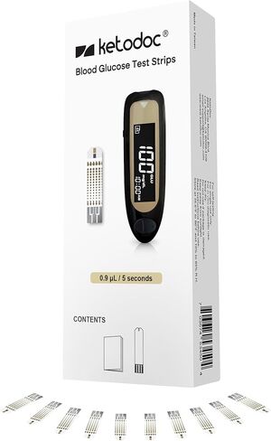 Official Glucose Test Strips, Compatible with Ketodoc Blood Meter, 40 Strips (1 Pack) in Saudi Arabia