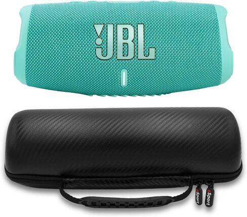 JBL CHARGE 5 - مكبر صوت بلوتوث محمول مع IP67 مقاوم للماء ومخرج شحن USB - أحمر in Kuwait