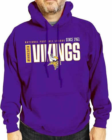سويت شيرت بقلنسوة من الصوف الناعم من Team Fan Apparel للبالغين من الجنسين، عصري Endzone من الصوف الناعم، هوديي لكرة القدم مرخص رسميًا in Saudi Arabia