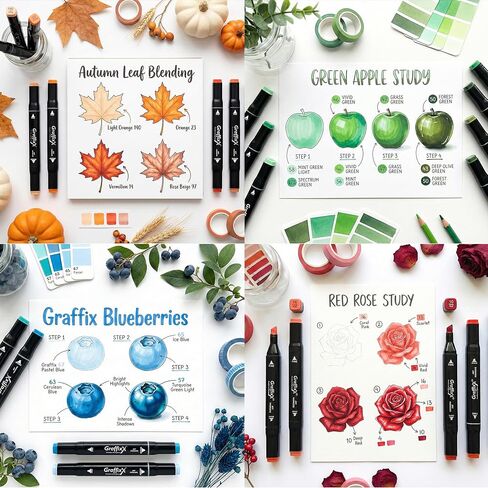 Alcohol Markers Set – 80 Colors Dual Tip Art Markers for Drawing & Illustration | Refillable Marker Set for Kids & Adults in Saudi Arabia