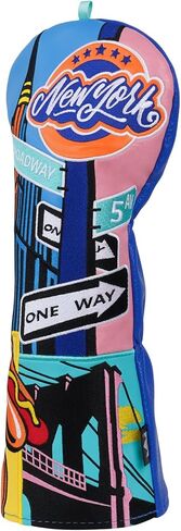 Craftsman Golf New York USA Street Sign Style Cool Golf Club Headcover Protector for Odyssey Taylormade Etc. in Saudi Arabia