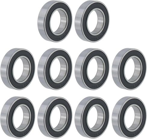 Crapyt 6903-2RS Deep Groove Ball Bearings, Chrome Steel ID 17mm × OD 30mm × Width 7mm P6 Double Sealed Deep Groove Ball Bearings, 10 Pcs in Saudi Arabia