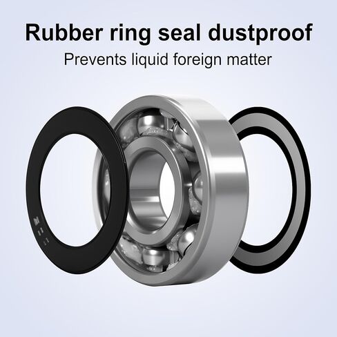 10 Pcs 6305-2RS Deep Groove Ball Bearings 25x62x17mm, Pre-Lubricated Double Rubber Seal Bearings in Saudi Arabia