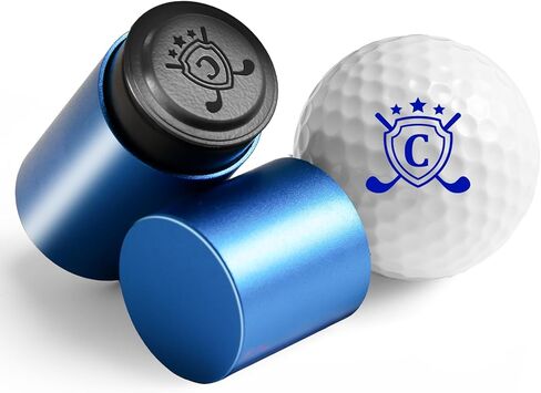 Golf Ball Stamp - Reusable Waterproof Golf Ball Marking, Personalized Golf Ball Marker Tool with Letters for Course Identification Gifts Golf Accessories for Men and Women Golfers in Saudi Arabia