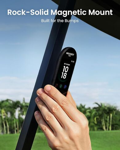 MILESEEY GeneSonic Go Handheld Golf GPS Rangefinder، 43000+ دورات محملة مسبقًا بدون اشتراك، جهاز فتحة جولف أوتوماتيكية، شاشة تعمل باللمس، بطارية 10H، مغناطيسي، مقاوم للماء، خطر، مسافات خضراء in Saudi Arabia