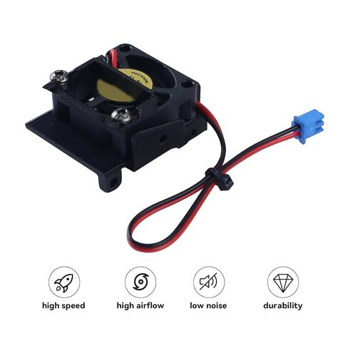 FYSETC استبدال مروحة Hotend لـ Qidi Plus4: مروحة تجميع تبريد 30 * 30 * 10 مم كرة مزدوجة 24 فولت 10000 طباعة سريعة السرعة للطابعة ثلاثية الأبعاد X-Plus 4 أجزاء رأس الطباعة in Saudi Arabia