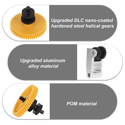 Hardened Steel Extruder Gear Assembly for Bambu Lab X1/P1 Series, Upgraded DLC Nano Coated Hotend Gear Kit Accessories for X1C X1E P1P P1S 3D Printer in Saudi Arabia