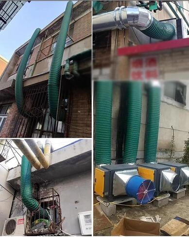طقم تهوية معزول 900 سم، خرطوم مرن مقاوم للهب للخدمة الشاقة لتنفيس المجفف، غطاء محرك السيارة، عادم المرآب/المتجر (16 بوصة) in Kuwait