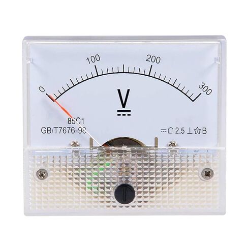 85C1 Pointer Type DC Voltmeter 5V 10V 15V 20V 30V 50V 100V 150V 250V 1000V Analog Panel Voltage Gauge 1Pcs(DC0-20V) in Saudi Arabia