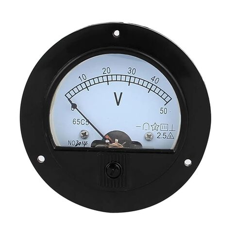 65C5 DC 50V 100V 500V Analog Panel Measuring Gauge Voltage Meter Voltmeter Circular Pointer 1Pcs(DC0-500V) in Saudi Arabia