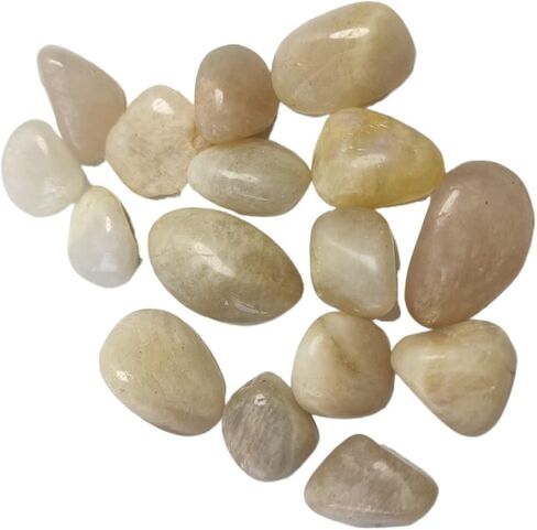 50-100g Natural OriginalMoonstone Tumbled Stone Crystal Rockstone Specimen Collection Stones and (Color : 50g, Size : 8-15mm) in Saudi Arabia