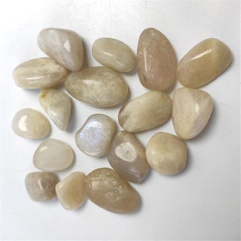 50-100g Natural OriginalMoonstone Tumbled Stone Crystal Rockstone Specimen Collection Stones and (Color : 50g, Size : 8-15mm) in Saudi Arabia