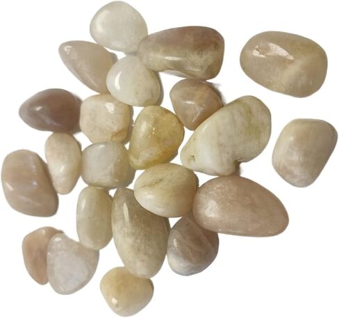 50-100g Natural OriginalMoonstone Tumbled Stone Crystal Rockstone Specimen Collection Stones and (Color : 50g, Size : 8-15mm) in Saudi Arabia