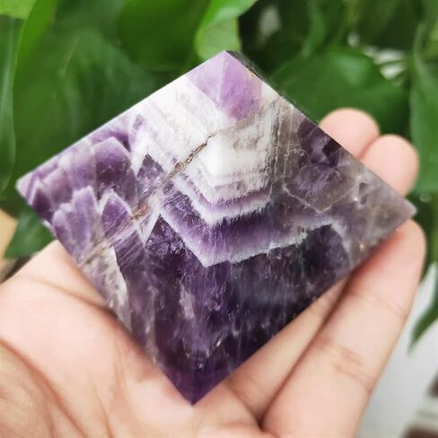 4-6cm Natural Dream Amethyst Crystal Pyramid Ametist Gem Stone Point Suitable for Furniture Decoration Ornaments (Size : 5.5-6cm) in Saudi Arabia